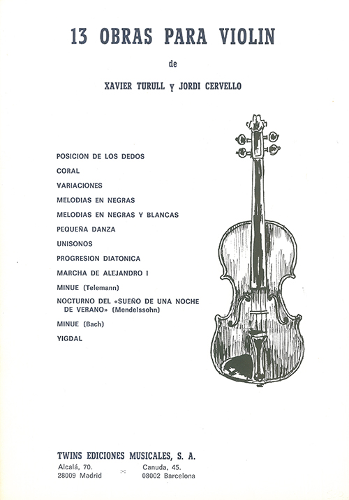 13 obras para violin